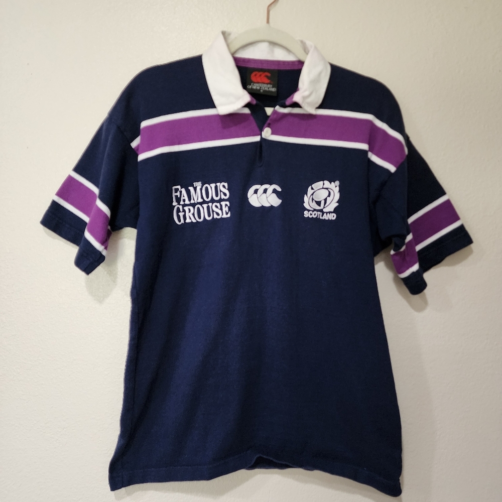 Vintage Canterbury of New Zealand 2000 2002 Scotland Rugby Home Jersey size Med